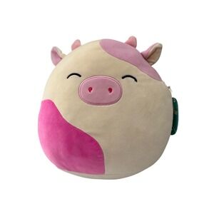 Squishmallows Caedyn Cow Plush NWT Jazwares Kellytoy 12" Plush By Jazwares Soft